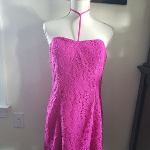 "Lilly Pulitzer" Short-Hot Pink Dress